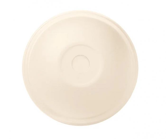 Domdeckel natur aus Bagasse Trinkhalmöffnung Ø9,0cm